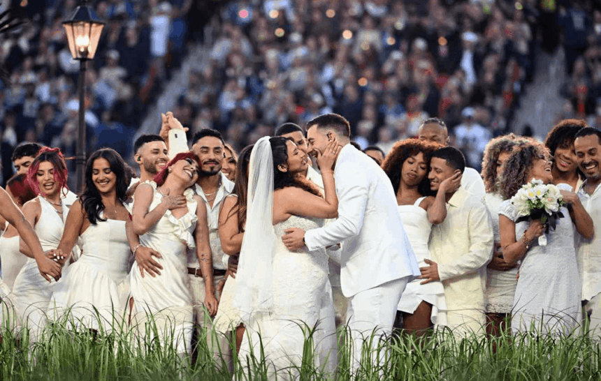 La boda en el show de Bad Bunny y el orgullo latino de celebrar el amor